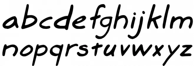 Marker SD Italic フォント 小文字