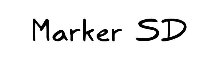 Marker SD  नि: शुल्क फ़ॉन्ट्स डाउनलोड