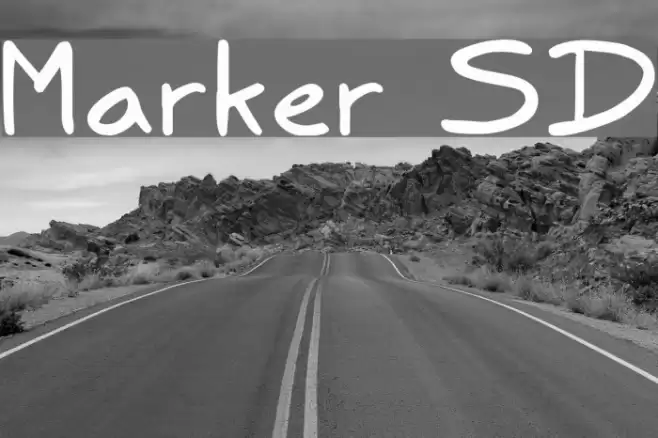 Marker SD Font examples