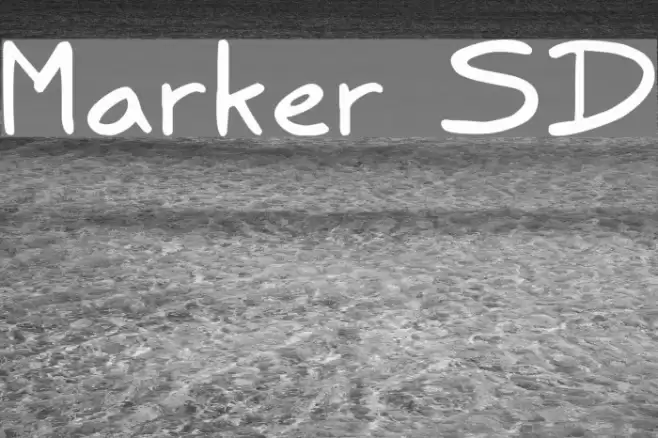 Marker SD Font examples