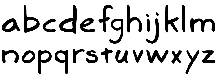 Marker SD Font LOWERCASE