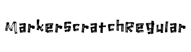 Marker Scratch Regular  les polices de caractères gratuit tlcharger