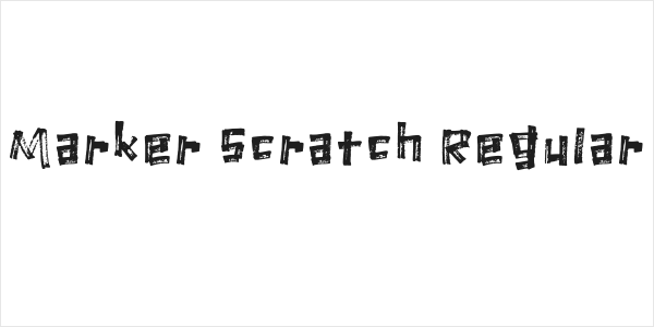Marker Scratch Regular Logo