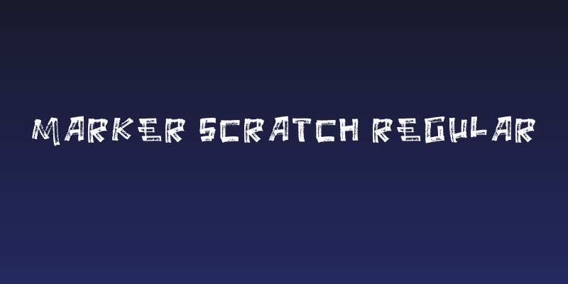 Marker Scratch Regular Social Header