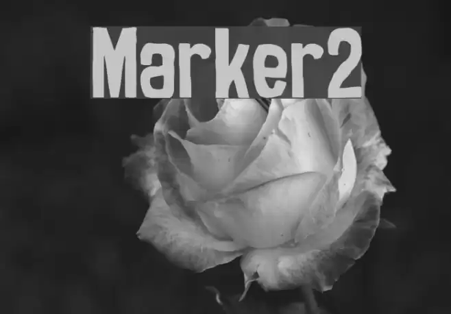Marker2 Font examples