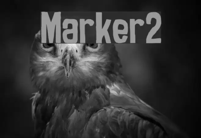 Marker2 Font examples
