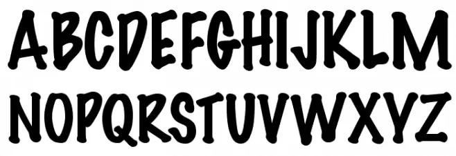MarkerFeltThin-Plain Regular 字体 大写