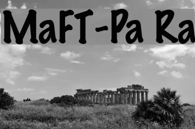 MarkerFeltThin-Plain Regular Font examples