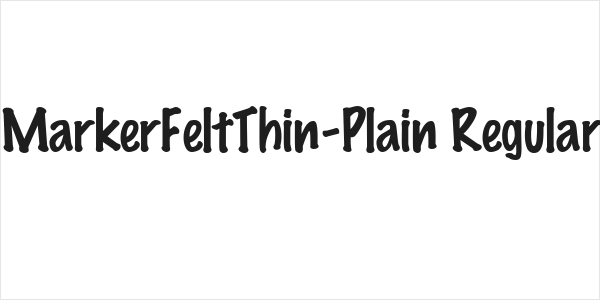 MarkerFeltThin-Plain Regular Logo