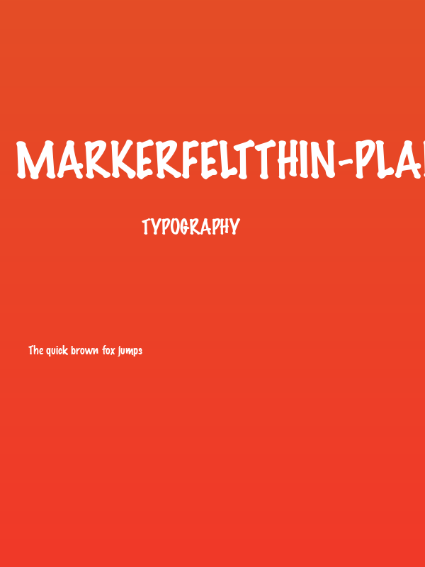 MarkerFeltThin-Plain Regular Poster