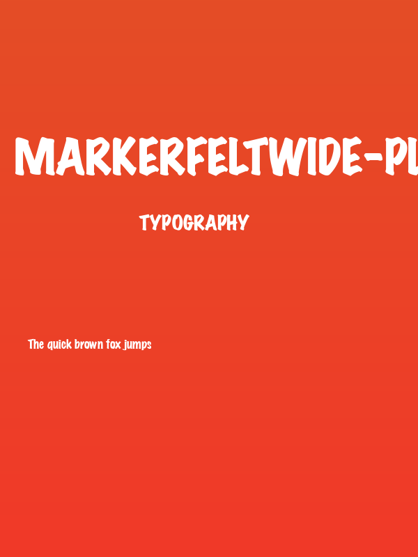 MarkerFeltWide-Plain Regular Poster