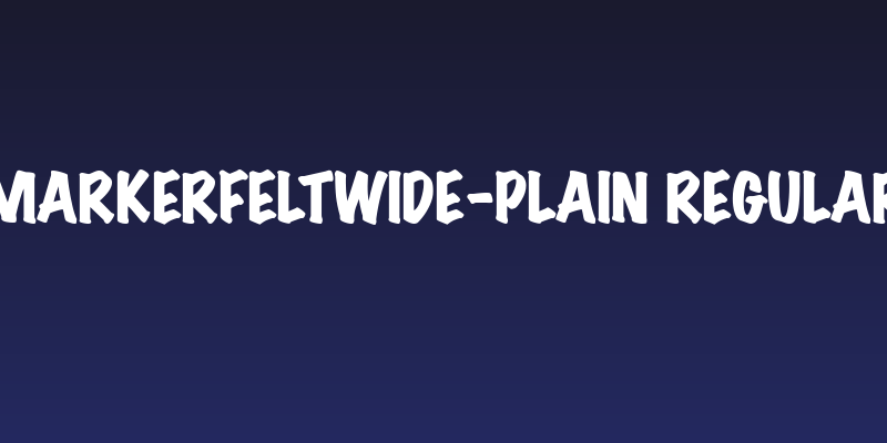 MarkerFeltWide-Plain Regular Social Header