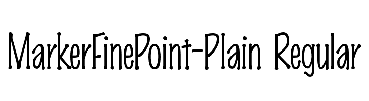 MarkerFinePoint-Plain Regular  フリーフォントのダウンロード