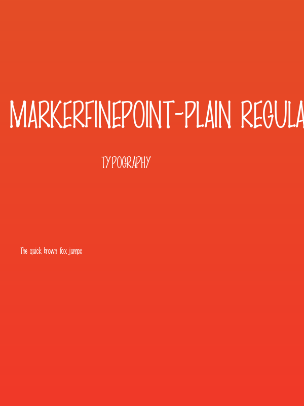 MarkerFinePoint-Plain Regular Poster