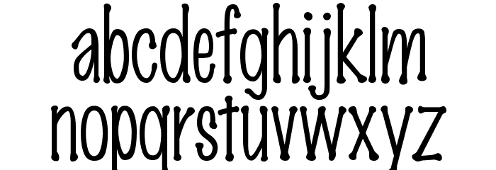 MarkerFinePoint-Plain Regular Font LOWERCASE