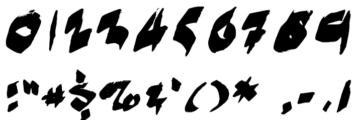 MarkerMoeII Font OTHER CHARS
