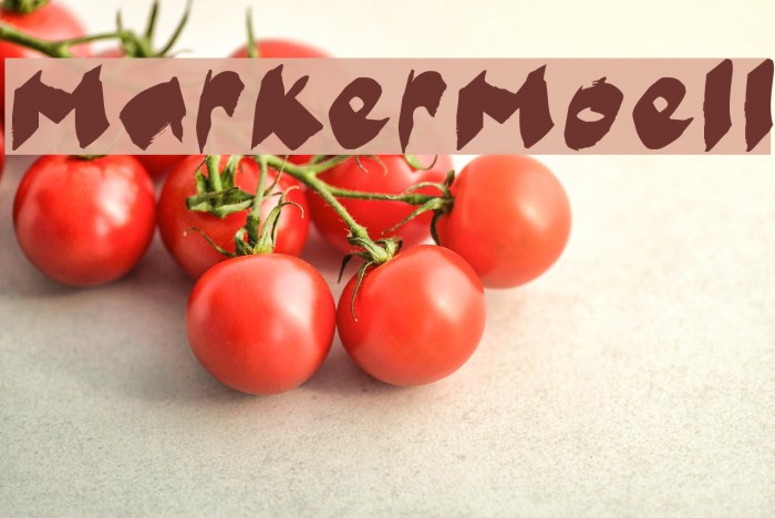 MarkerMoeII Font examples