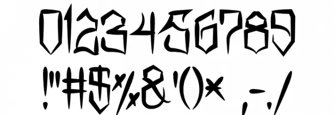 MarkerNo3HUN Bold Font OTHER CHARS