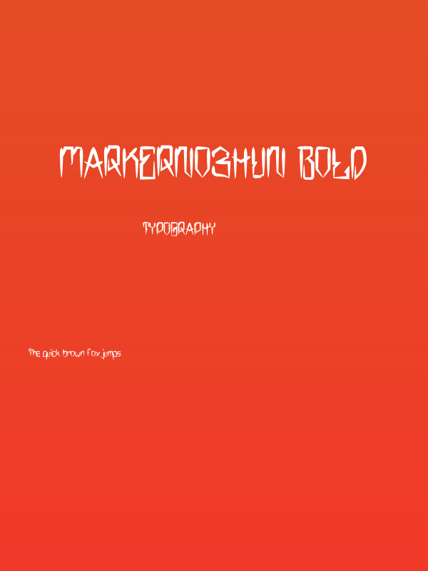 MarkerNo3HUN Bold Poster