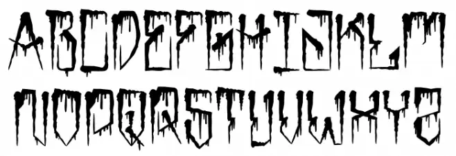 MarkerNo3HUN Drip Polices MAJUSCULES