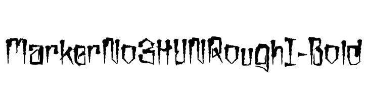 MarkerNo3HUN Rough I - Bold  لخطوط تنزيل