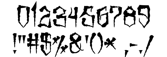 MarkerNo3HUN Rough I - Bold Font OTHER CHARS