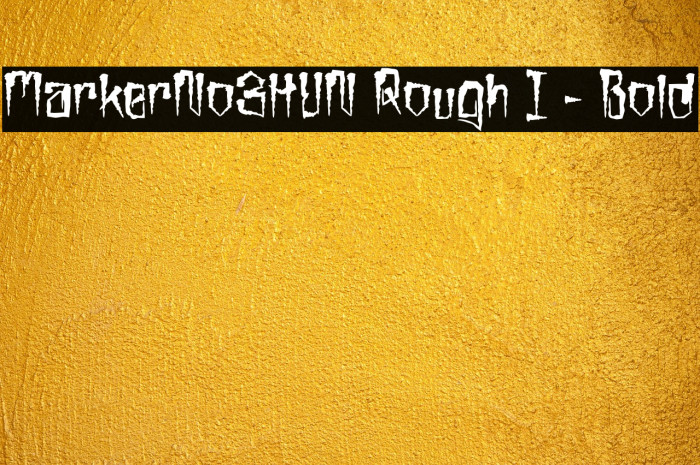 MarkerNo3HUN Rough I - Bold Example 2