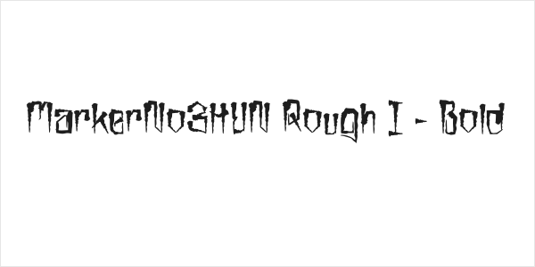 MarkerNo3HUN Rough I - Bold Logo