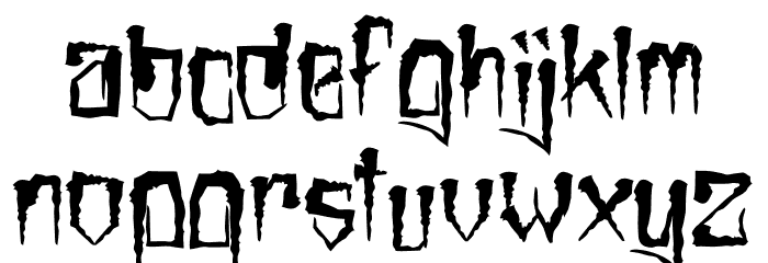 MarkerNo3HUN Rough I - Bold Font LOWERCASE