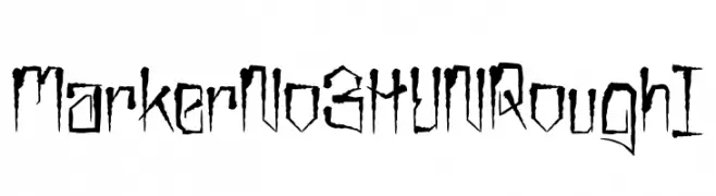 MarkerNo3HUN Rough I  免费字体下载