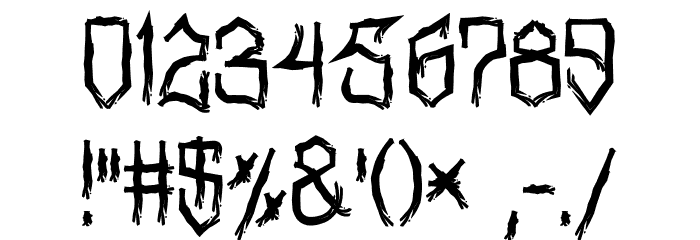 MarkerNo3HUN Rough II Bold Font OTHER CHARS