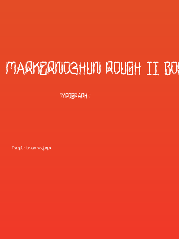 MarkerNo3HUN Rough II Bold Poster