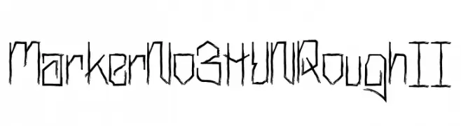 MarkerNo3HUN Rough II  免费字体下载