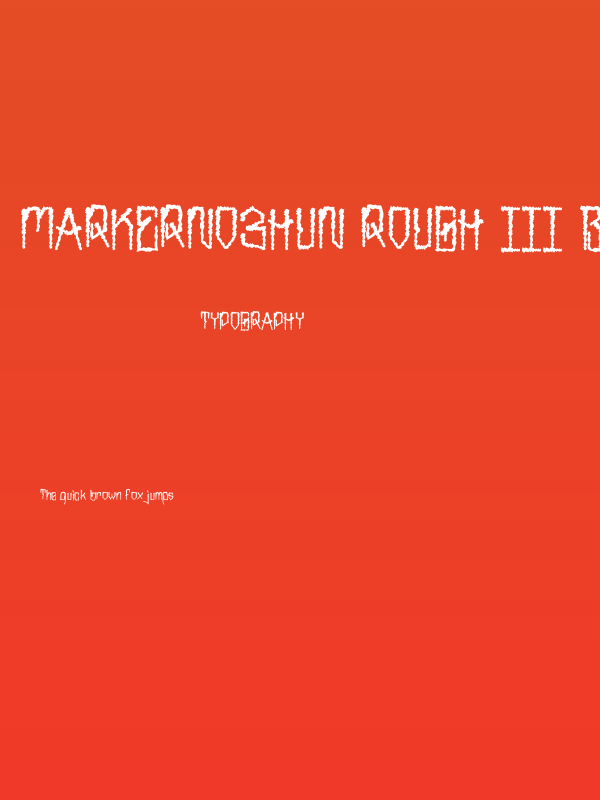 MarkerNo3HUN Rough III Black Poster