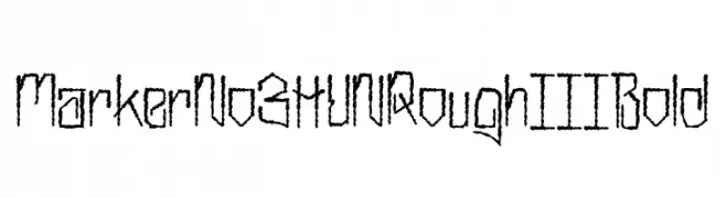 MarkerNo3HUN Rough III Bold  Fuentes Gratis Descargar