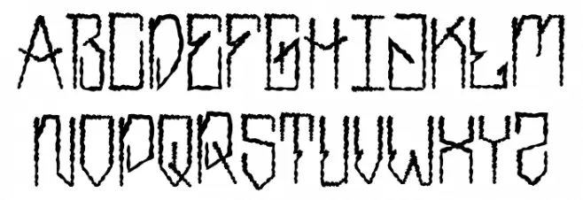 MarkerNo3HUN Rough III Bold Fonte MAIÚSCULAS