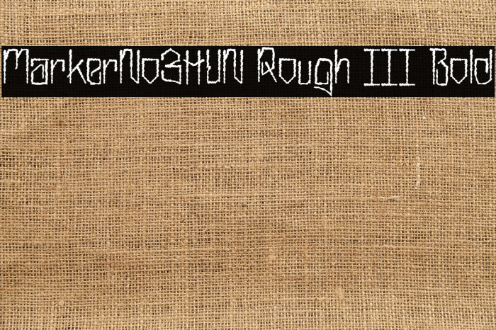 MarkerNo3HUN Rough III Bold Example 1