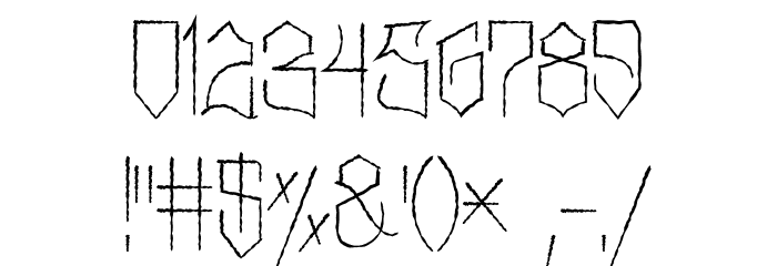 MarkerNo3HUN Rough III Font OTHER CHARS