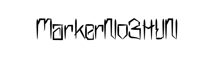 MarkerNo3HUN  フリーフォントのダウンロード