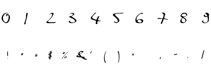 MarkerScript Font OTHER CHARS