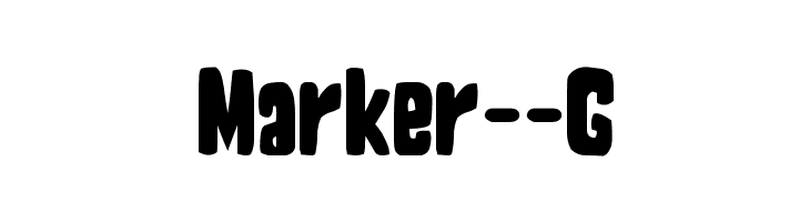 Marker__G  Free Fonts Download