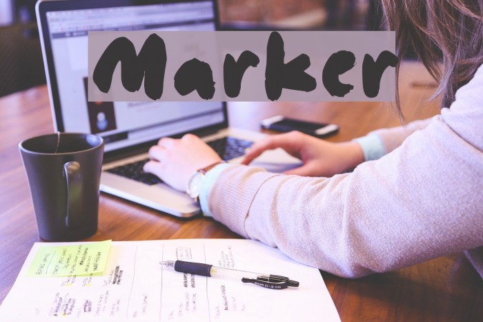 Marker Font examples