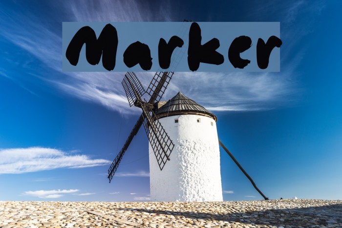Marker Font examples