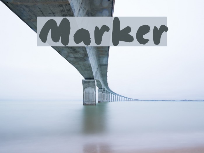 Marker Font examples