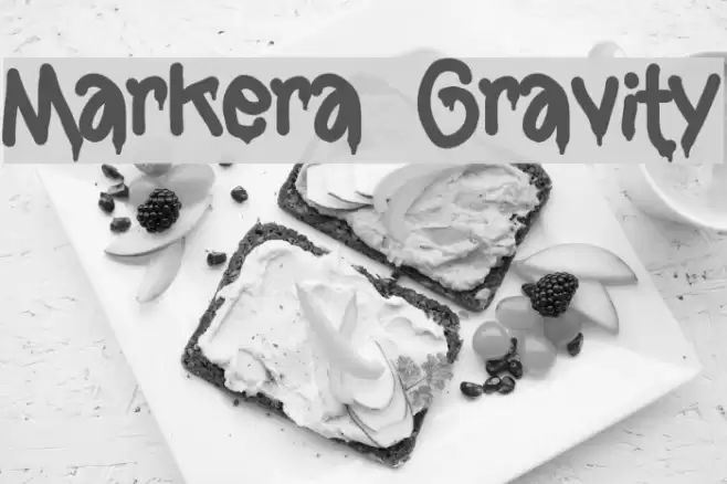 Markera Gravity Font examples