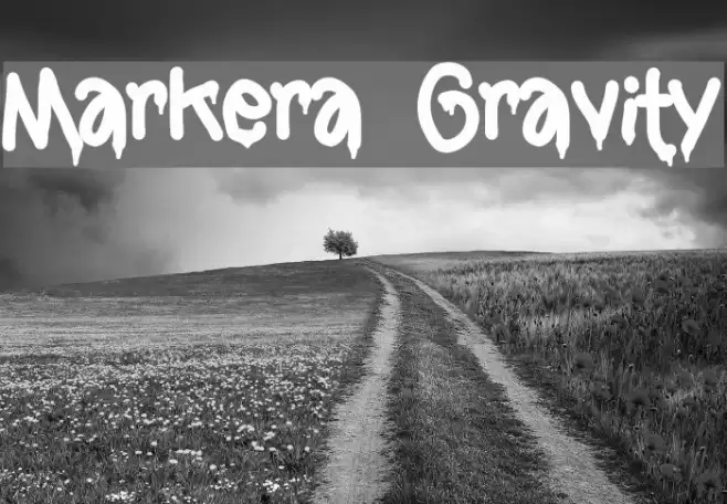 Markera Gravity Font examples