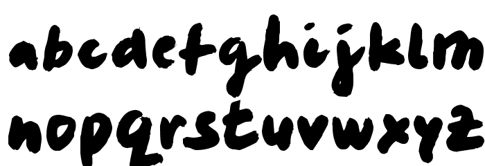 Marker Font LOWERCASE
