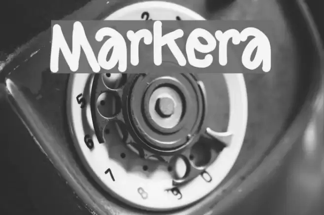 Markera Font examples