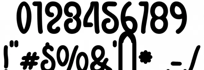 Markerland Regular Font OTHER CHARS