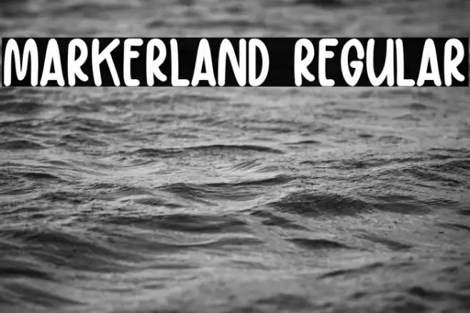 Markerland Regular Font examples